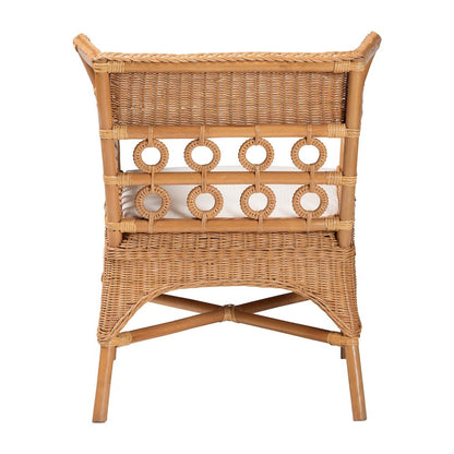 Oxford Bohemian Light Honey Rattan Arm Chair