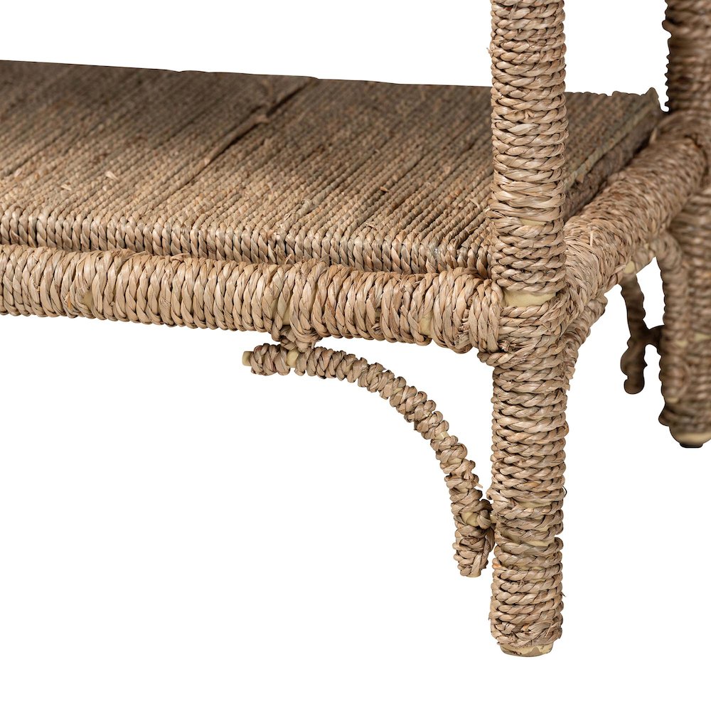 Ganit Handwoven Seagrass Console Table - Entryway Table