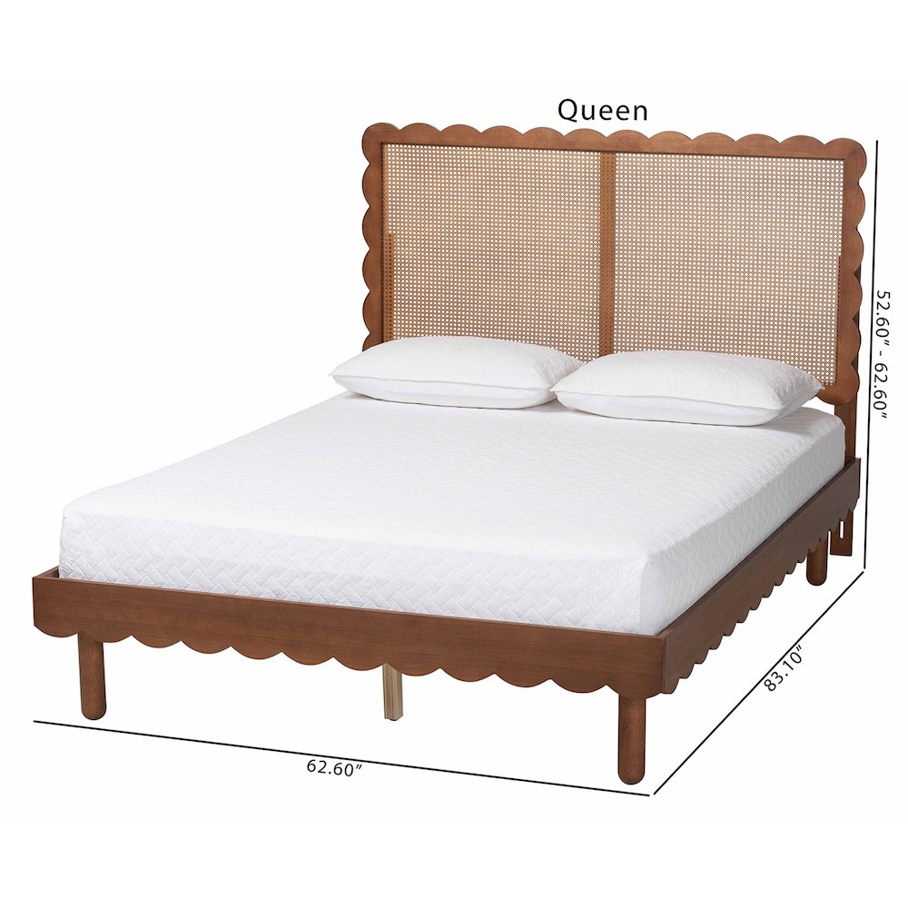 Orianthe Scalloped Platform Bed