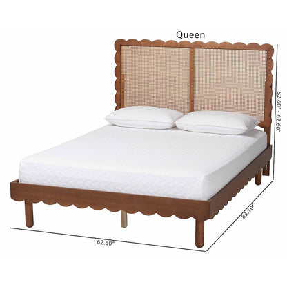 Orianthe Scalloped Platform Bed