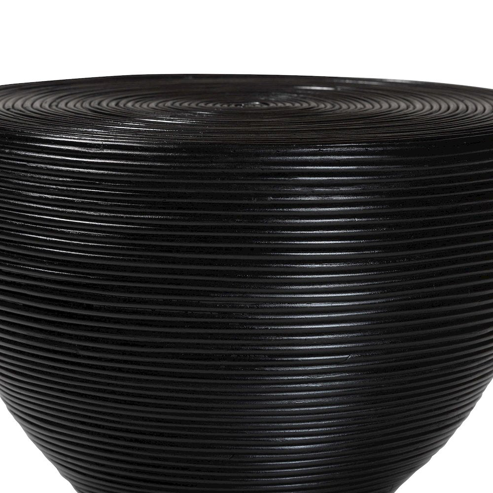 Tokyo Laminated Natural Rattan Side Table