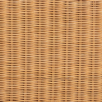 Scalloped Rattan Bed Frame - Handwoven Wicker Headboard and Footboard, Queen