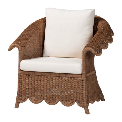 Natural Rattan 3-Piece Living Room Set - Handwoven Wicker Lounge Seating