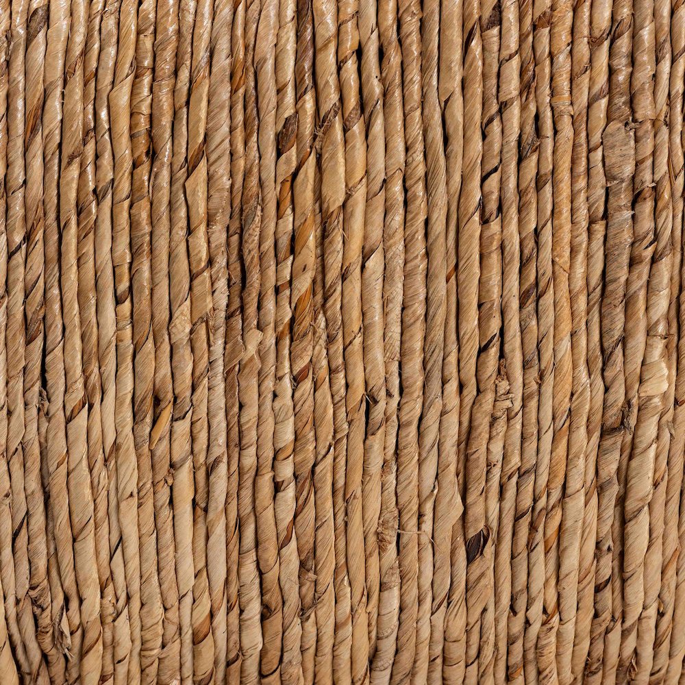 Rattan and Seagrass Armchair with Cushions - Handwoven Lounge Chair