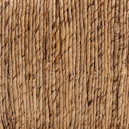 Rattan and Seagrass Armchair with Cushions - Handwoven Lounge Chair