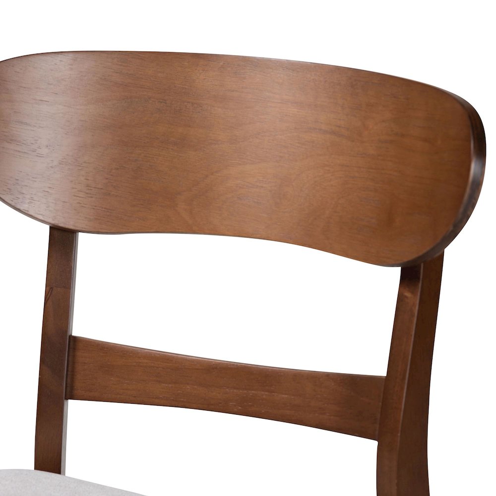 Everwood 2-Piece Dining Chair Set, Bentwood Frame Seating with Contoured Back