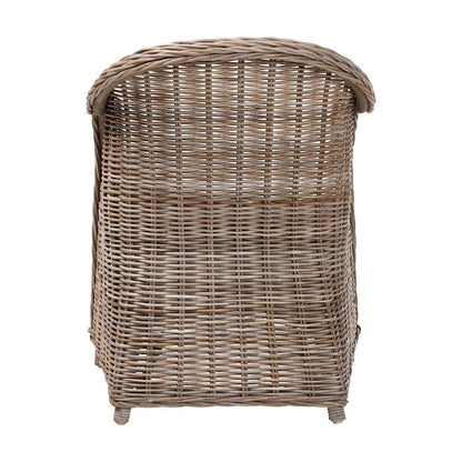 Amanda Natural Rattan Armchair - Handwoven Wicker Barrel Chair