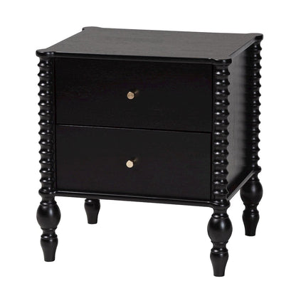 5-Piece Bedroom Set, Platform Bed with Dresser, Chest, Nightstands, Black, Twin
