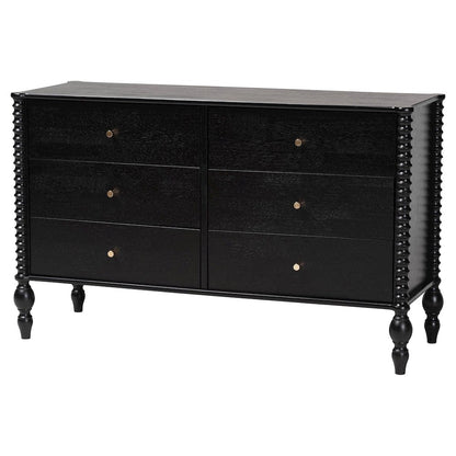 5-Piece Bedroom Set, Platform Bed with Dresser, Chest, Nightstands, Black, Twin