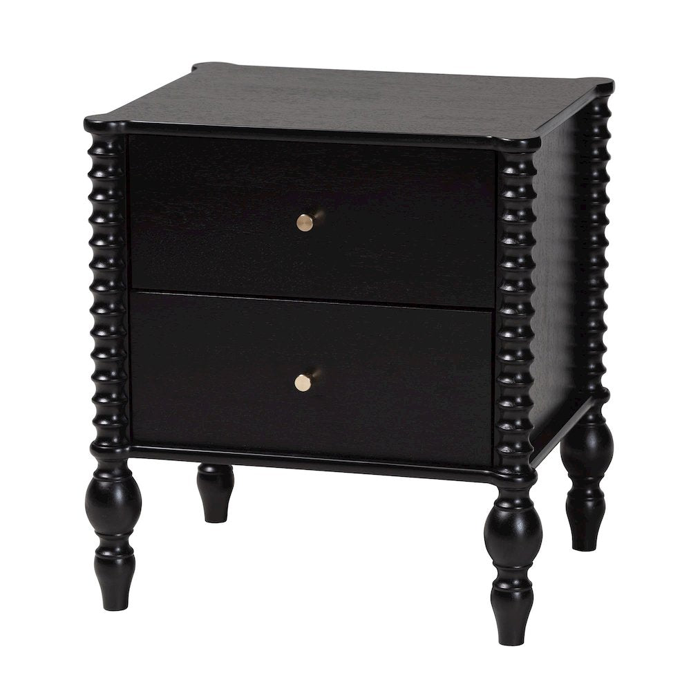 5-Piece Bedroom Set, Platform Bed with Dresser, Chest, Nightstands, Black, Full