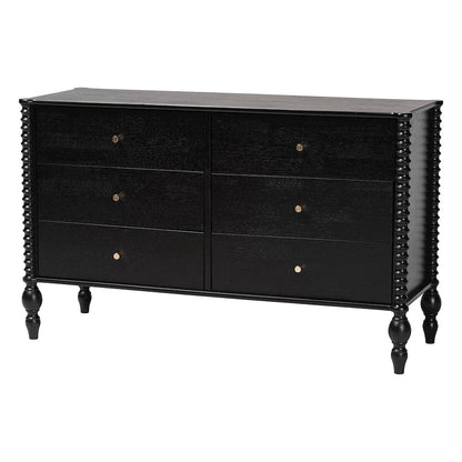 5-Piece Bedroom Set, Platform Bed with Dresser, Chest, Nightstands, Black, Full