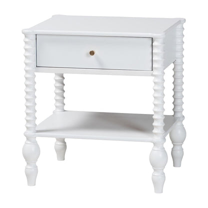 4-Piece Bedroom Set - Platform Bed with Dresser, Chest, Nightstand, White, Twin