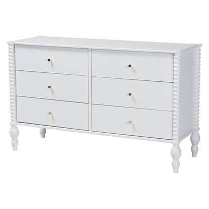4-Piece Bedroom Set - Platform Bed with Dresser, Chest, Nightstand, White, Twin