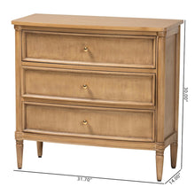 Karmel Chest - 3-Drawer Storage Chest with Curved Front and Tapered Legs