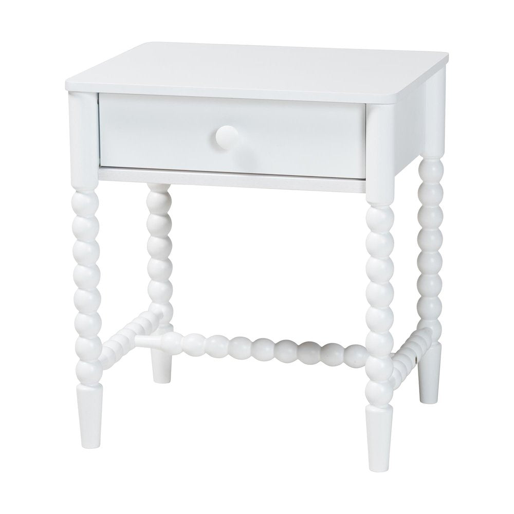 4-Piece Bedroom Set, Bed Frame with Dresser, Chest, and Nightstand, White, Queen