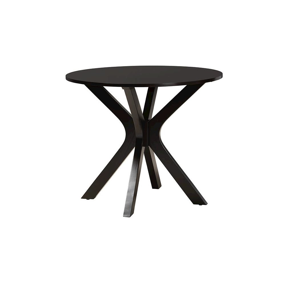 Karel Modern Grey Fabric and Espresso Brown Finished Wood 5-Piece Dining Set