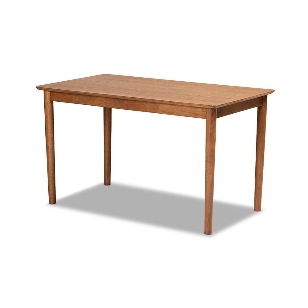 Leather Upholstered and Walnut Brown Finished Wood 4-Piece Dining Nook Set