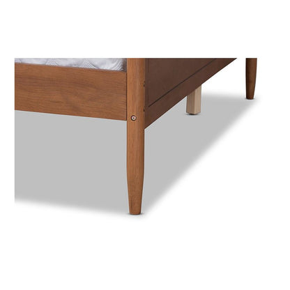 Alya Classic Traditional Farmhouse Walnut Brown Finished Wood Full Size Daybed