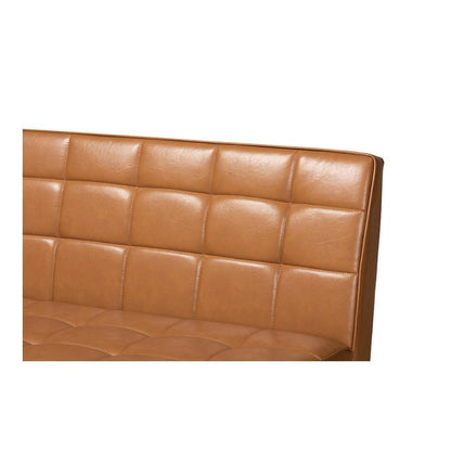 Upholstered and Walnut Brown Finished Wood 2-Piece Dining Nook Banquette Set