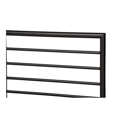 Baxton Studio Alva Modern and Contemporary Industrial Black Finished Metal Full Size Platform Bed