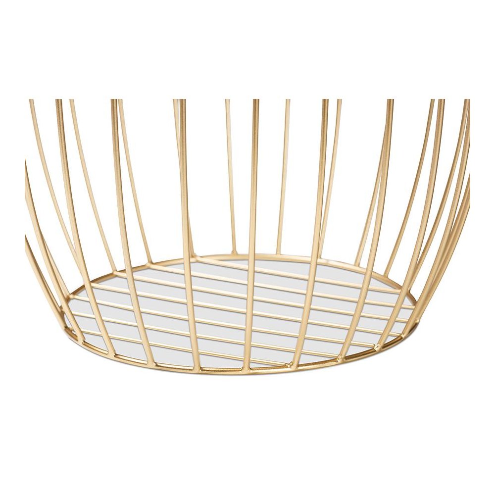 Baxton Studio Mabon Modern and Contemporary Gold Finished Metal End Table