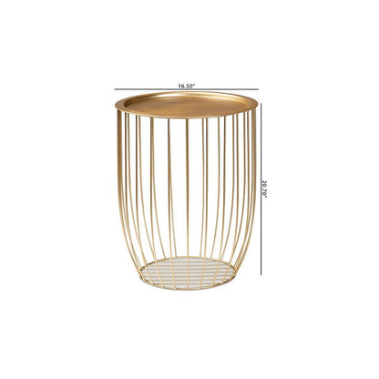 Baxton Studio Mabon Modern and Contemporary Gold Finished Metal End Table