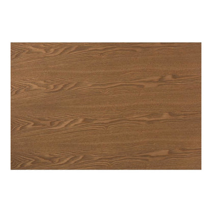 Denmark Mid-Century Modern French Oak Brown Finished Rubberwood Dining Table