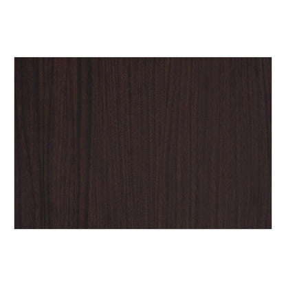 Transitional Two-Tone Black and Espresso Brown Finished Wood 2-Drawer End Table