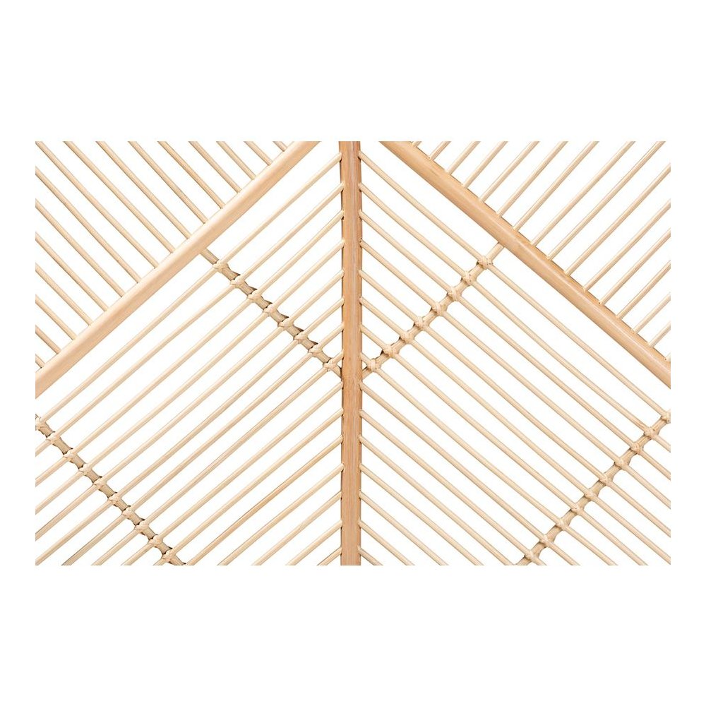 Bohemian Natural Brown Rattan Queen Size Standalone Headboard