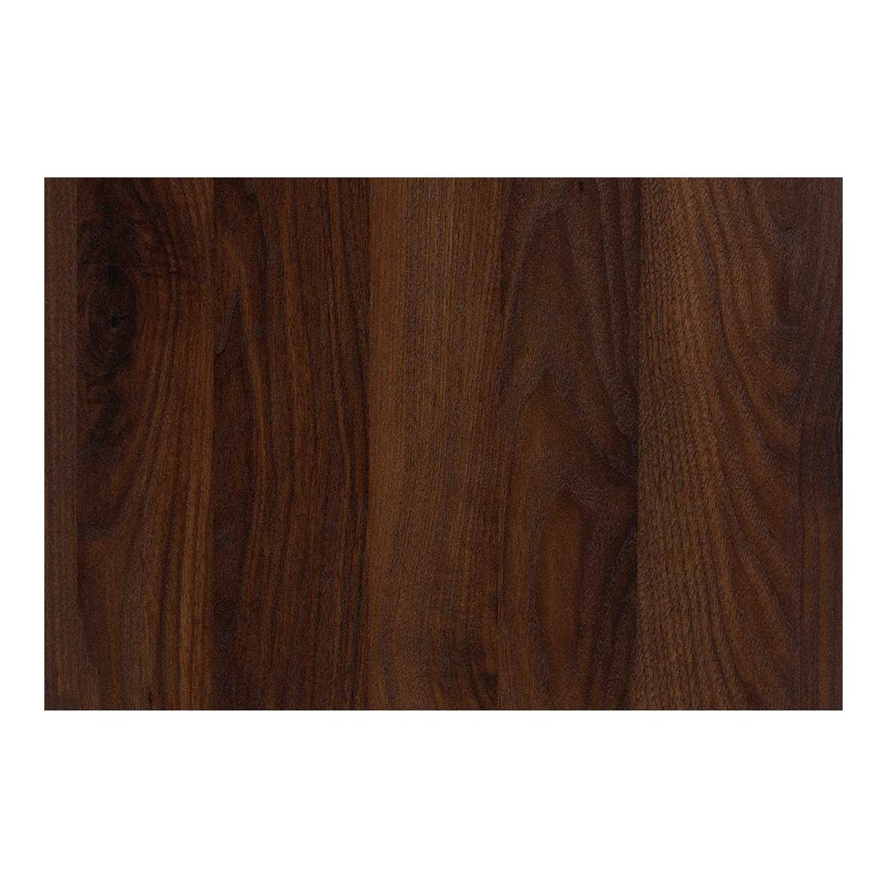 Jenibelle Classic Walnut Brown Wood 5-Drawer Chest with Rattan Drawer