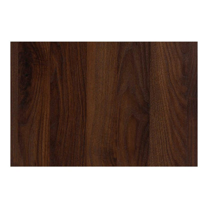 Jenibelle Classic Walnut Brown Wood 5-Drawer Chest with Rattan Drawer
