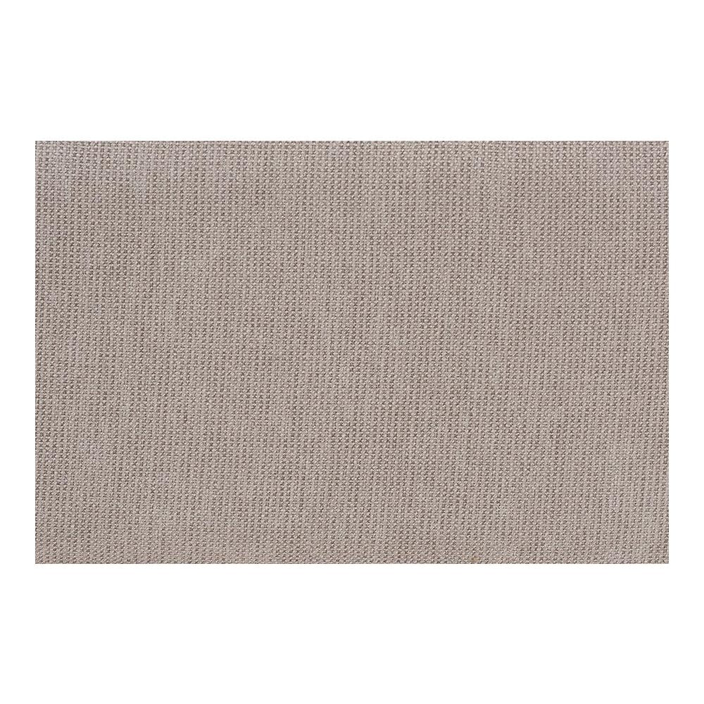 Modern Japandi Light Grey Fabric and Walnut Brown Finished Wood Arm Chair