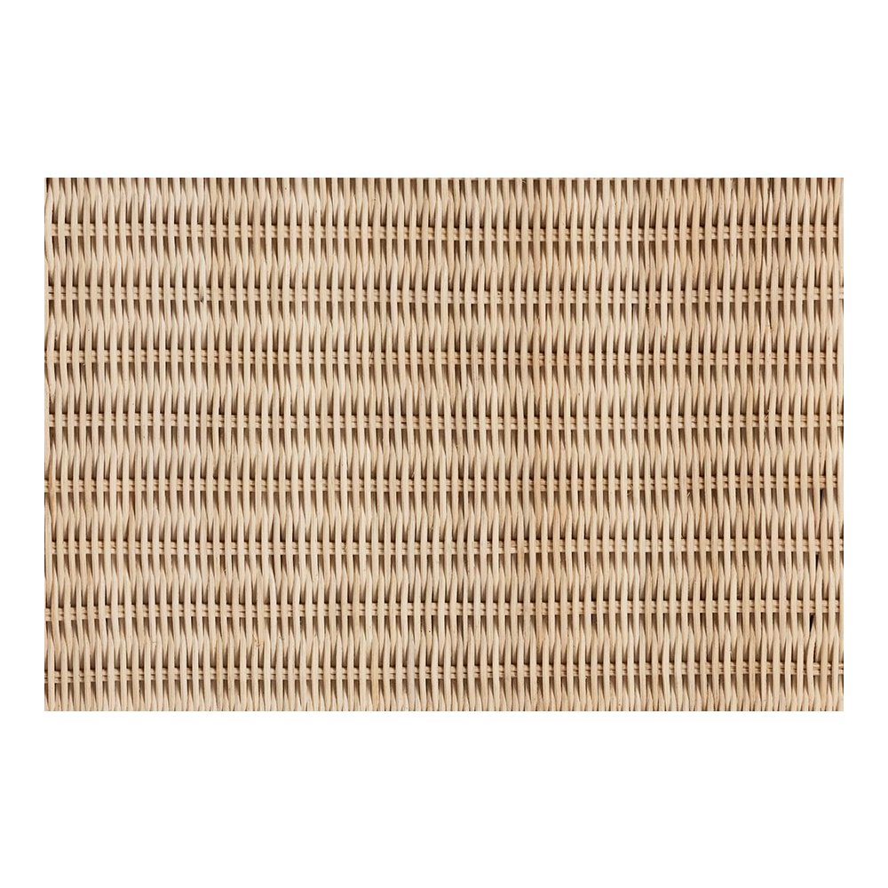 Lanica Japandi Sun Bleached Rattan 3-Drawer Nightstand