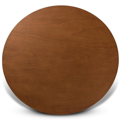 Grey Fabric Upholstered and Walnut Brown Finished Wood 7-Piece Dining Set