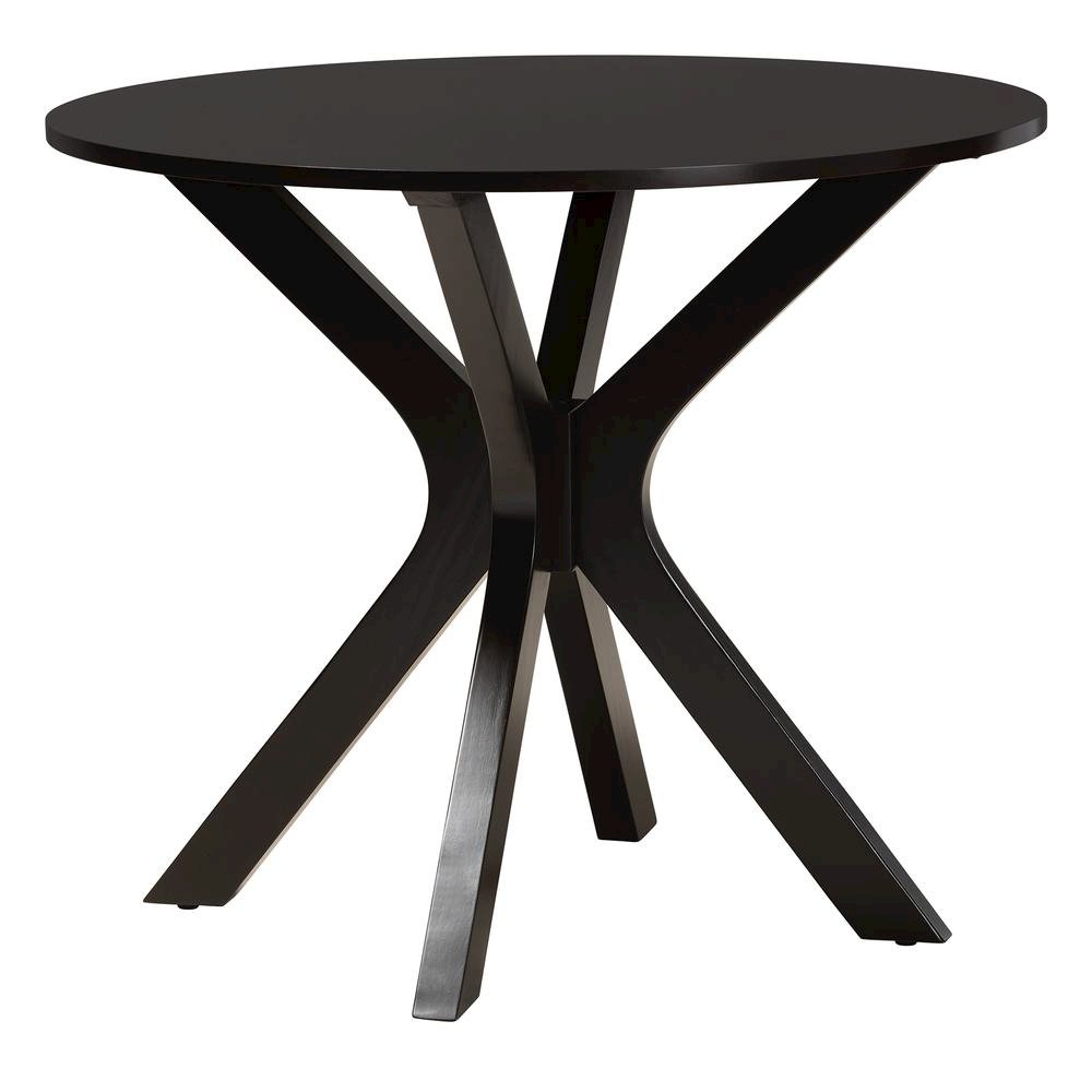 Karel Modern Grey Fabric and Espresso Brown Finished Wood 5-Piece Dining Set