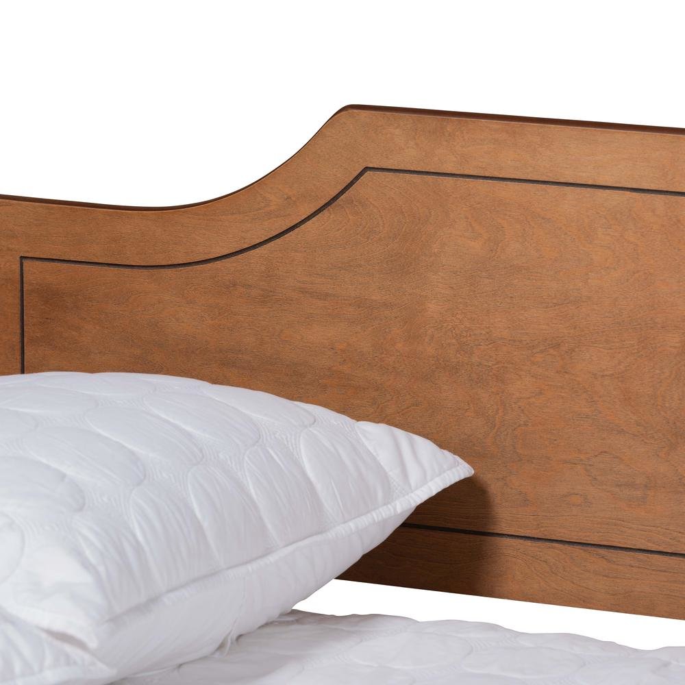 Alya Classic Traditional Farmhouse Walnut Brown Finished Wood Full Size Daybed