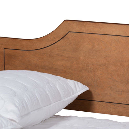Alya Classic Traditional Farmhouse Walnut Brown Finished Wood Full Size Daybed
