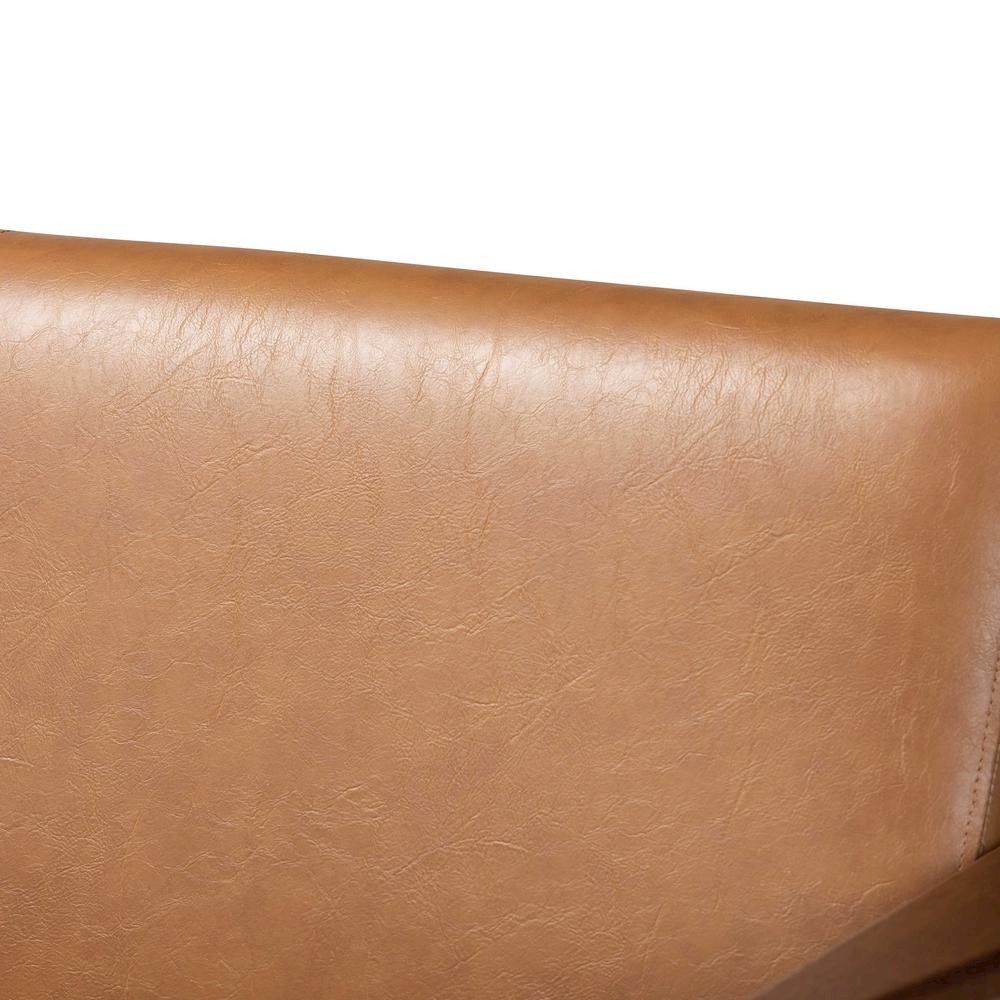 Leather Effect Loveseat