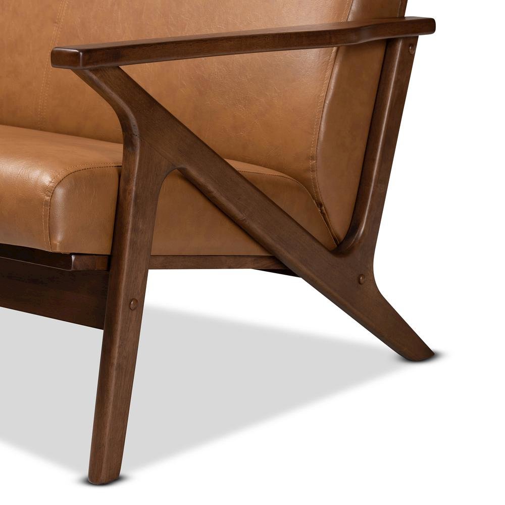 Leather Effect Loveseat