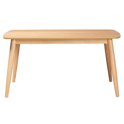 Baxton Studio Flora Mid-Century Modern Natural Oak Finished Wood Dining Table