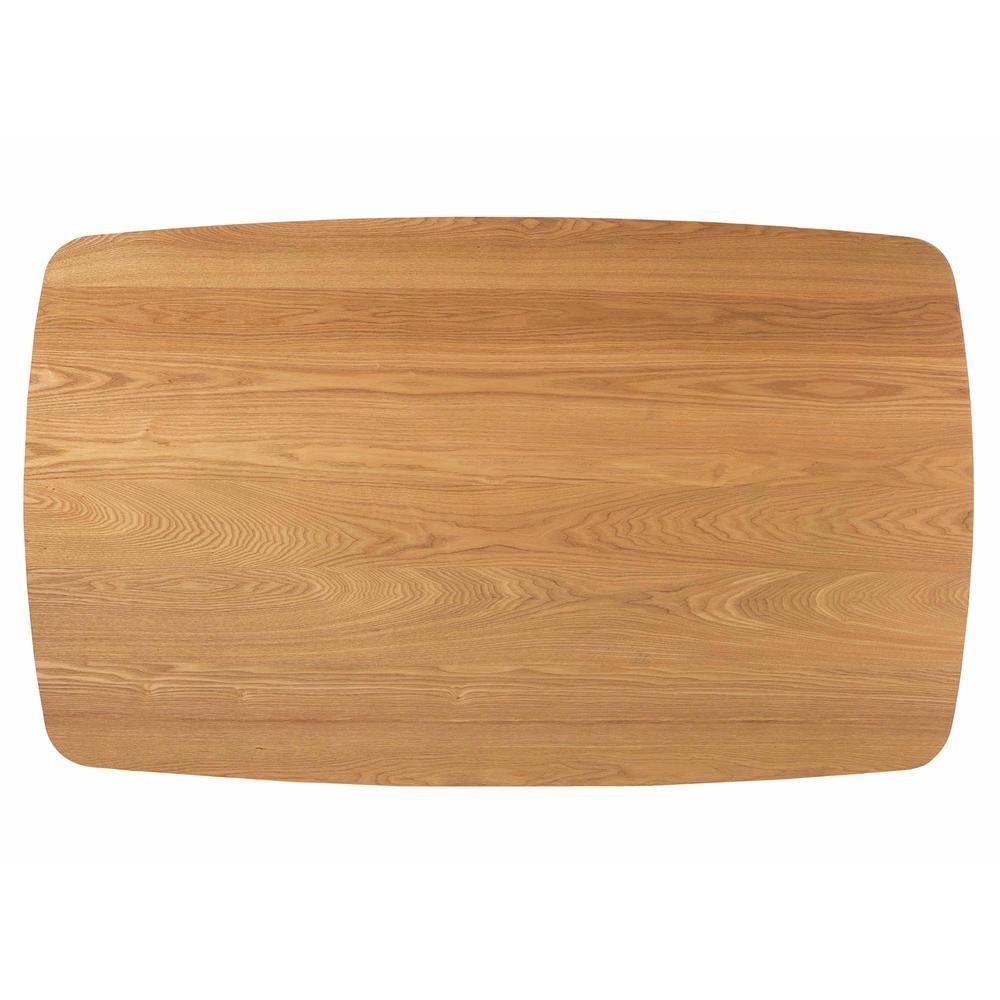 Baxton Studio Flora Mid-Century Modern Natural Oak Finished Wood Dining Table
