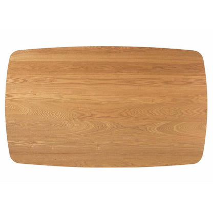 Baxton Studio Flora Mid-Century Modern Natural Oak Finished Wood Dining Table