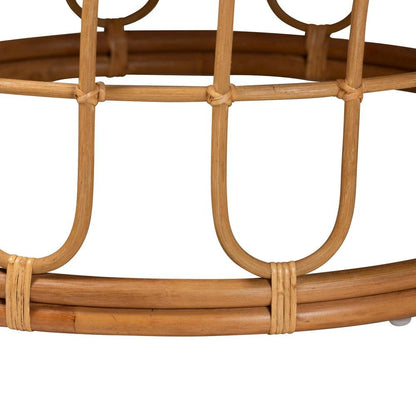 Phoenix Modern Bohemian Light Honey Rattan Coffee Table