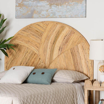 Seana Bohemian Honey Rattan King Size Standalone Headboard