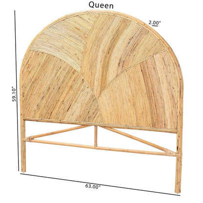 Seana Bohemian Honey Rattan King Size Standalone Headboard