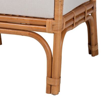 Marisa Bohemian Light Honey Rattan Arm Chair