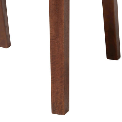 Cordoba Bohemian Natural Seagrass and Mahogany Wood 2-Piece Dining Chair