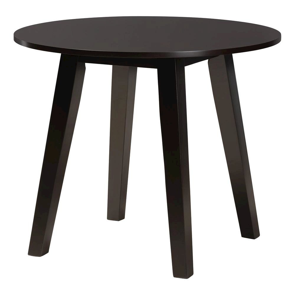Darina Modern Grey Fabric and Dark Brown Finished Wood 5-Piece Dining Set