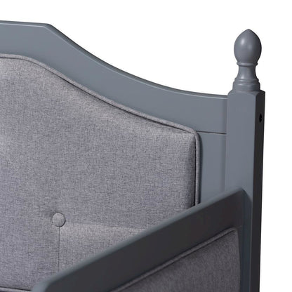 Grey Finished Wood Twin Size Daybed with Trundle
