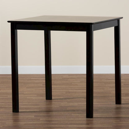 Lenoir Modern Espresso Brown Finished Wood Counter Height Pub Table